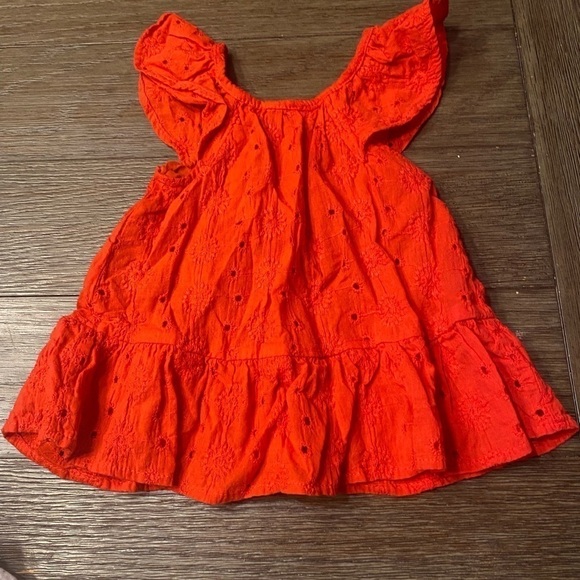 Girl's Jessica Simpson Cherry Leggings and red tank top set size 6-9 months - Picture 3 of 7